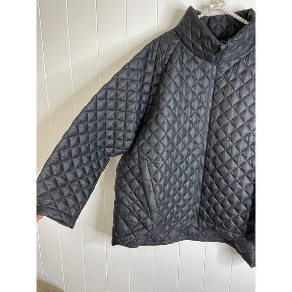 Athleta Whisper Featherless Puffer Jacket in Black Size 3X - Picture 5 of 10